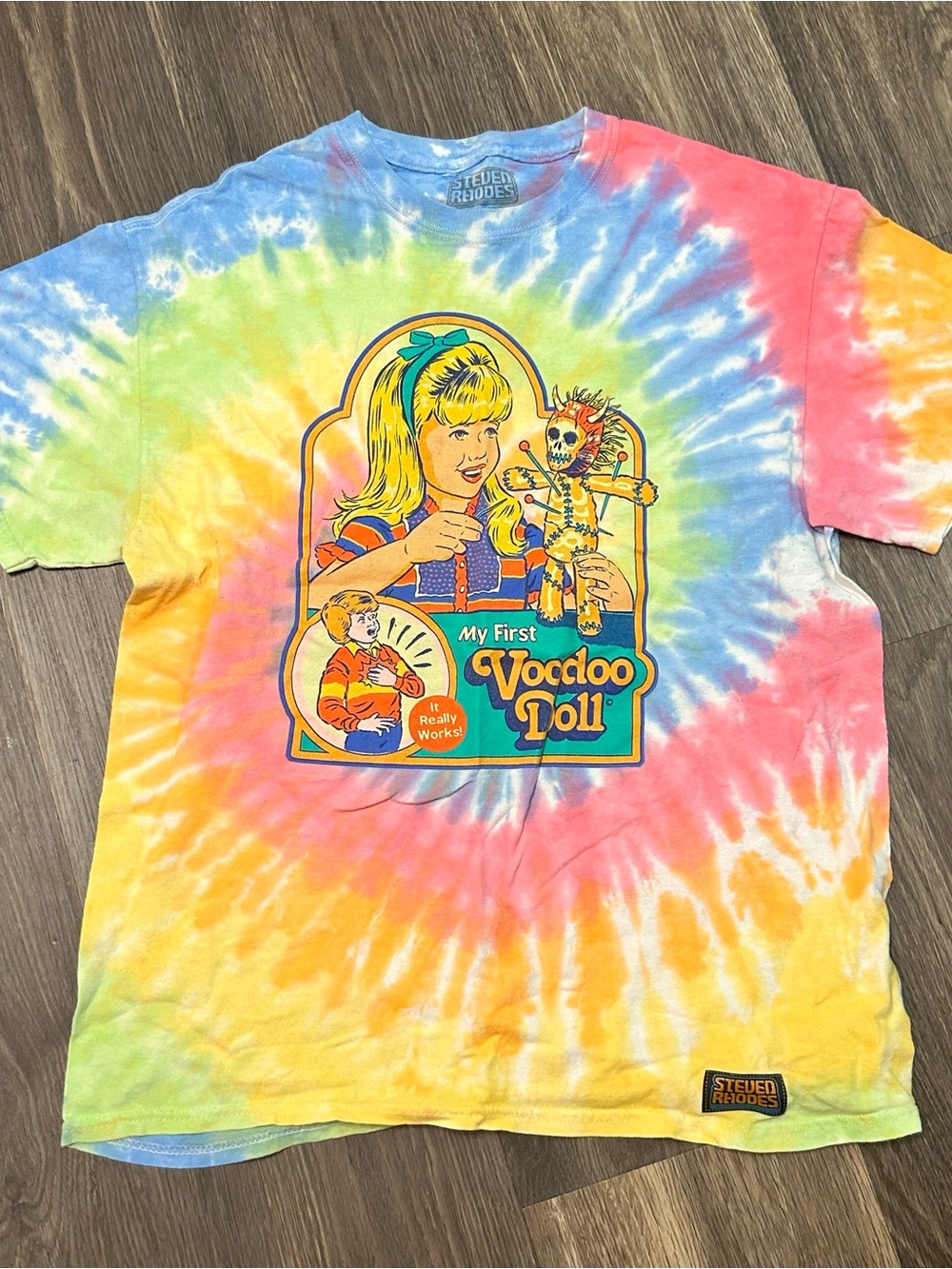 Kids' Tie-Dye 'My First Voodoo Doll' T-Shirt - Multicolor